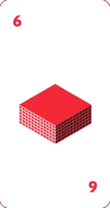 Red 6 card from the Mayor card game