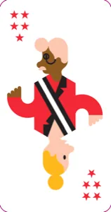 Red Mayor card from the Mayor card game