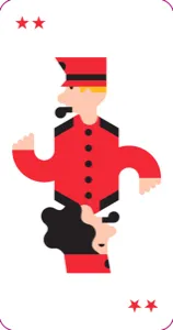 Red Policeman card from the Mayor card game