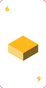 Yellow 6 card from the Mayor card game