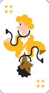 Yellow Doctor card from the Mayor card game