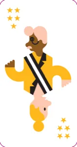 Yellow Mayor card from the Mayor card game