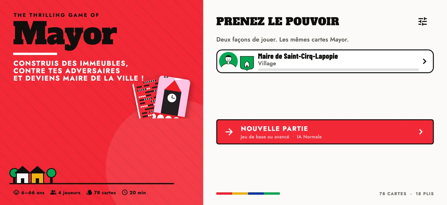 Accueil de l'app Mayor : « Maire de Saint-Cirq-Lapopie », avec avatar et blason